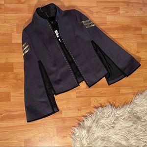 SOLD ✅ Henri Bendel tailored military style cape
